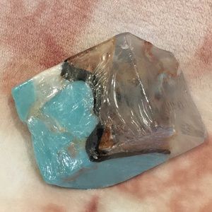 Turquoise Scented Soap Rock Large 6 oz NWT 4.50” X 4.50”